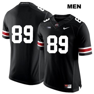 Men's NCAA Ohio State Buckeyes Luke Farrell #89 College Stitched No Name Authentic Nike White Number Black Football Jersey KJ20W36PW